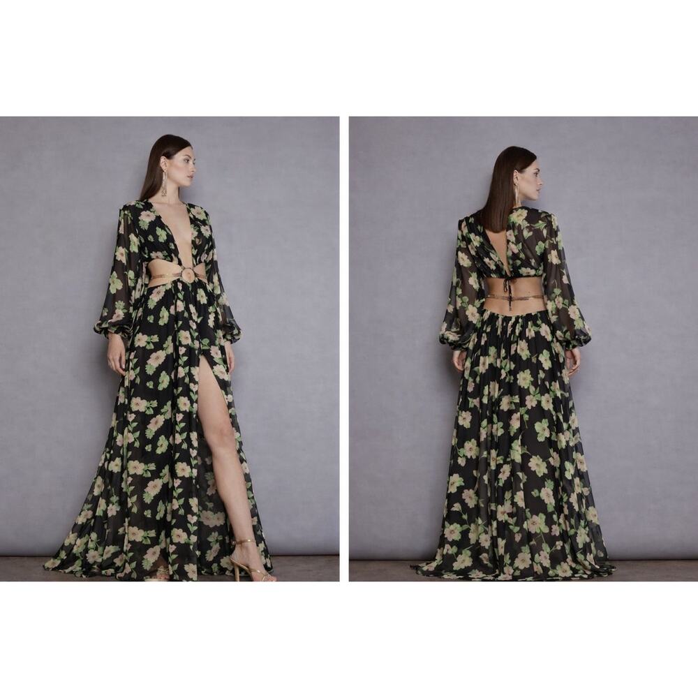 Bronx and Banco Flavia silk blend maxi gown - Picture 13 of 13